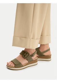 Caprice Sandały 9-28753-42 Khaki. Kolor: brązowy. Materiał: skóra, nubuk #1