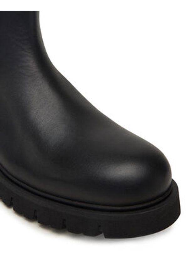 Tommy Jeans Sztyblety Tjw Chelsea Leather Boot EN0EN02825 Czarny. Kolor: czarny. Materiał: skóra