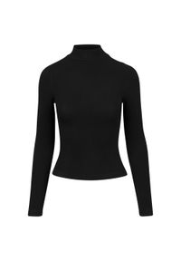 Urban Classics - Bluzka Damska Z Długim Rękawem Z Żółwim Dekoltem. Kolor: czarny. Długość rękawa: długi rękaw. Długość: długie. Sport: turystyka piesza #1