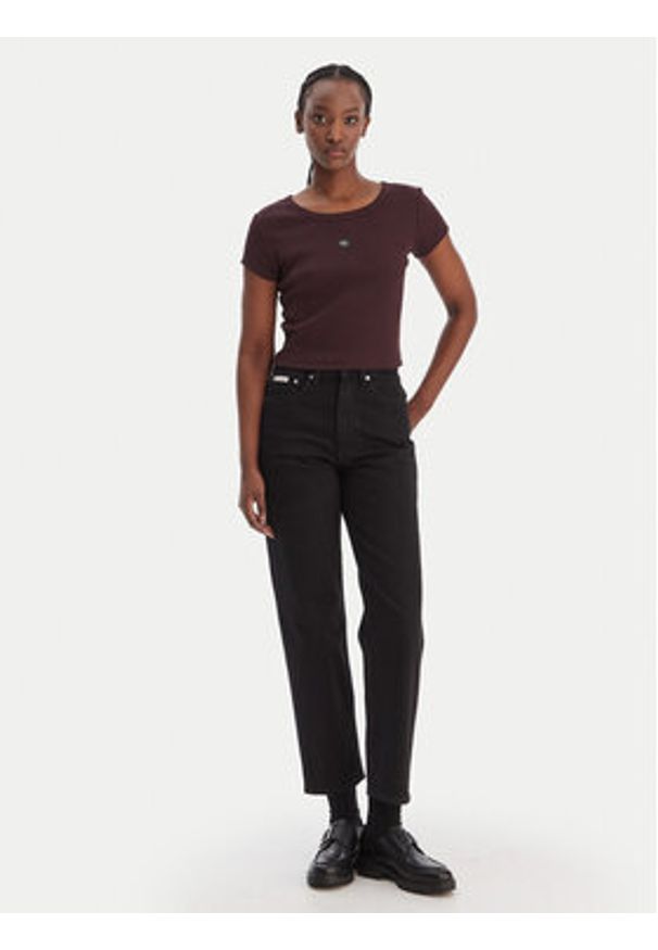 Calvin Klein Jeans Jeansy LV047E734G Czarny Taper Fit. Kolor: czarny