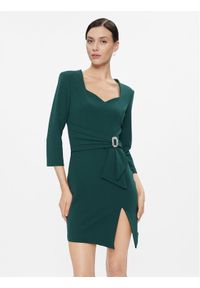 Rinascimento Sukienka koktajlowa CFC0116131003 Zielony Slim Fit. Kolor: zielony. Materiał: syntetyk. Styl: wizytowy