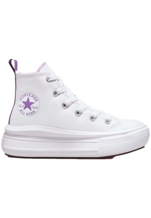 Tenisówki Converse Model Chuck Taylor All Star Move Hi Kolor Biały. Kolor: biały. Materiał: tkanina