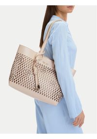 Nine West Torebka CEO-Bleeker Petal-LDA8699A Beżowy. Kolor: beżowy. Materiał: skórzane #1