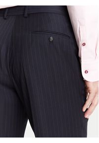 BOSS Garnitur H-Huge 50546121 Granatowy Slim Fit. Kolor: niebieski. Materiał: wełna #8