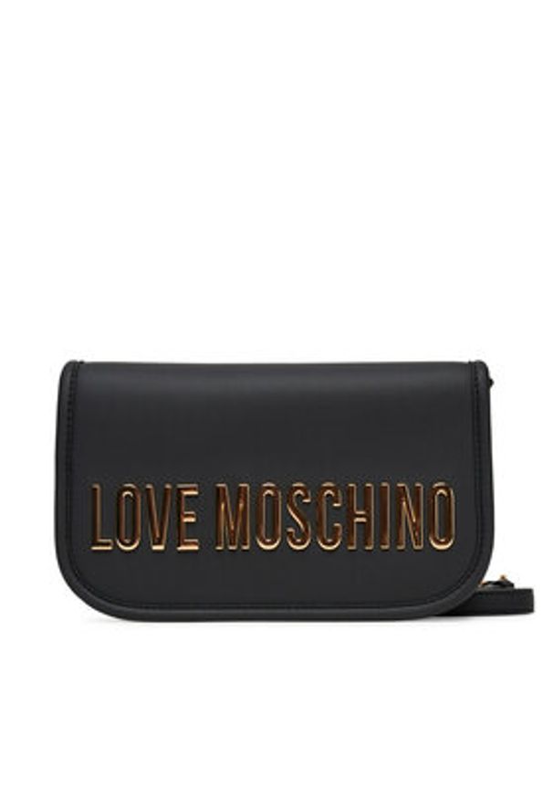 Love Moschino - LOVE MOSCHINO Torebka JC4028PP1NKD0000 Czarny. Kolor: czarny. Materiał: skórzane