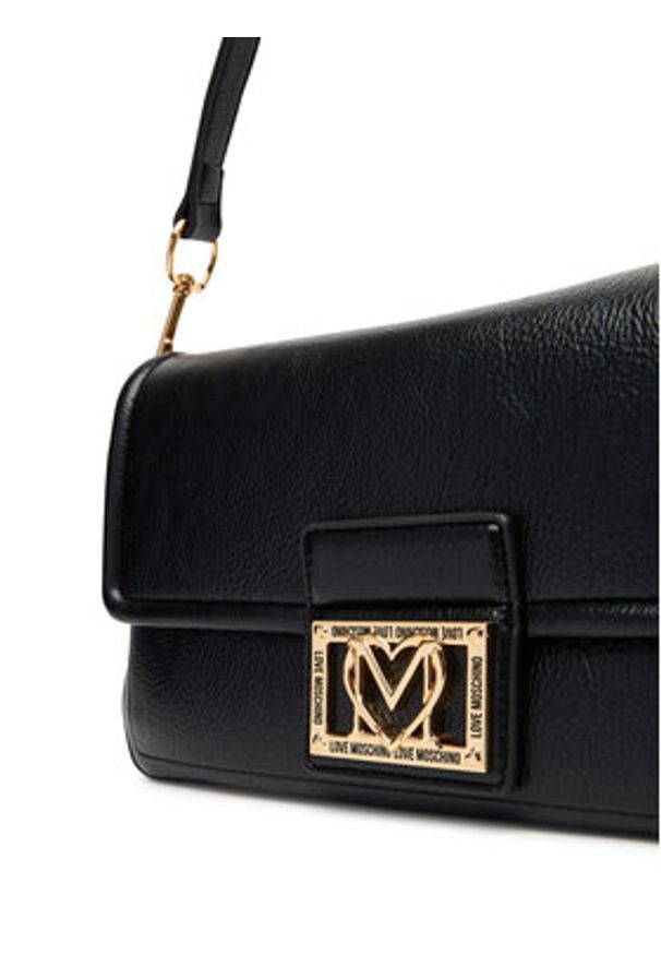 Love Moschino - LOVE MOSCHINO Torebka JC4086PP1NLI0000 Czarny. Kolor: czarny. Materiał: skórzane