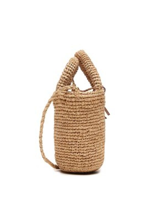 Manebi Torebka Summer Bag Mini V 2.2 AM Beżowy. Kolor: beżowy