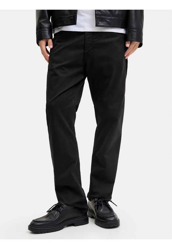 Jack & Jones Spodnie materiałowe Clark Finn 12293328 Czarny Regular Fit. Kolor: czarny. Materiał: bawełna