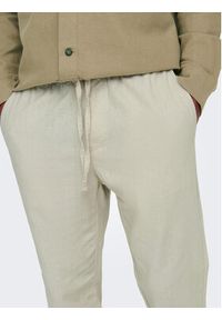 Only & Sons Spodnie materiałowe 22024966 Szary Tapered Fit. Kolor: szary. Materiał: bawełna #4