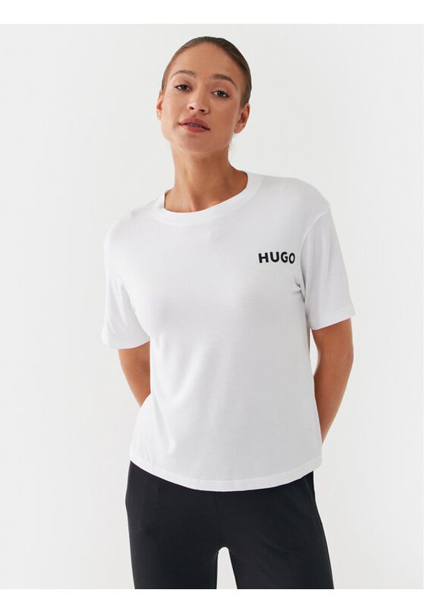 Hugo T-Shirt Unite 50490707 Biały Relaxed Fit. Kolor: biały. Materiał: wiskoza