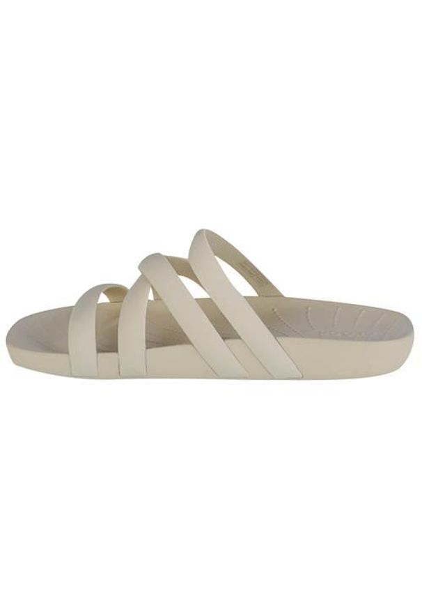 Klapki damskie Crocs Splash Strappy Sandal. Kolor: biały. Materiał: materiał, syntetyk