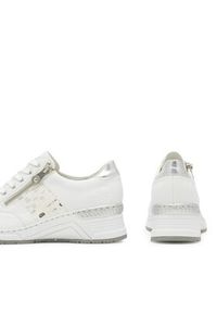 Rieker Sneakersy N4322-80 Biały. Kolor: biały. Materiał: skóra #8