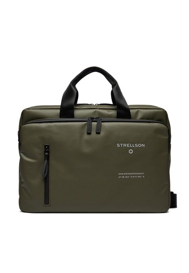 Strellson Torba na laptopa Charles Briefbag Mhz 4010003048 Khaki. Kolor: brązowy. Materiał: skóra