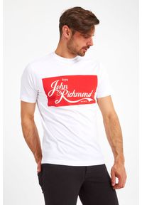 John Richmond - T-shirt Sallyanne JOHN RICHMOND. Długość: krótkie. Wzór: nadruk. Styl: klasyczny