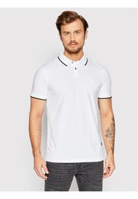 BOSS - Boss Polo Passertip 50472665 Biały Regular Fit. Typ kołnierza: polo. Kolor: biały. Materiał: bawełna