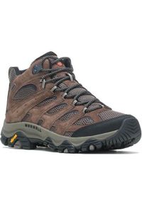 Buty trekkingowe męskie Merrell Moab 3 Mid Gore-tex. Kolor: wielokolorowy. Materiał: syntetyk, materiał. Szerokość cholewki: normalna. Technologia: Gore-Tex #1