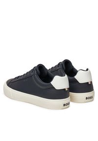 BOSS Sneakersy 50542114 Granatowy. Kolor: niebieski. Materiał: skóra #4