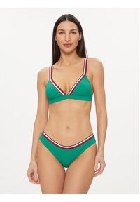 TOMMY HILFIGER - Tommy Hilfiger Dół od bikini UW0UW05402 Zielony. Kolor: zielony. Materiał: syntetyk #3