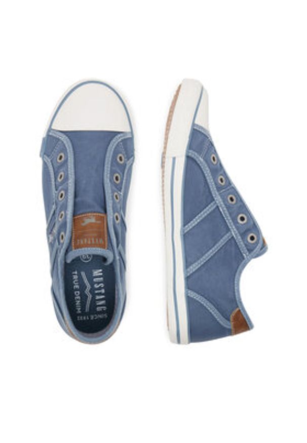 Mustang Trampki 1099-409 Niebieski. Kolor: niebieski. Materiał: materiał