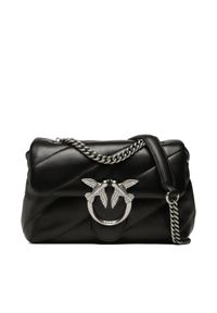 Pinko Torebka Love Mini Puff Cl PE 23 PLTT 100039 A0F2 Czarny. Kolor: czarny. Materiał: skórzane