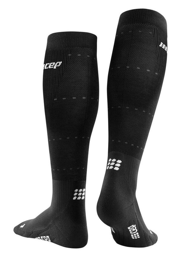Skarpety kompresyjne męskie regeneracyjne CEP Infrared Recovery wysokie. Kolor: czarny. Sport: bieganie