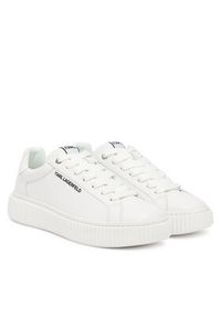 Karl Lagerfeld - KARL LAGERFELD Sneakersy KL24220 Biały. Kolor: biały. Materiał: skóra