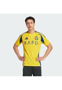 Adidas - Koszulka Al Nassr FC 24/25 Ronaldo Home. Kolor: żółty, niebieski, wielokolorowy