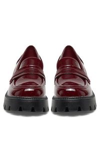 DeeZee Loafersy HLD-2016 Bordowy. Kolor: czerwony. Materiał: skóra #4