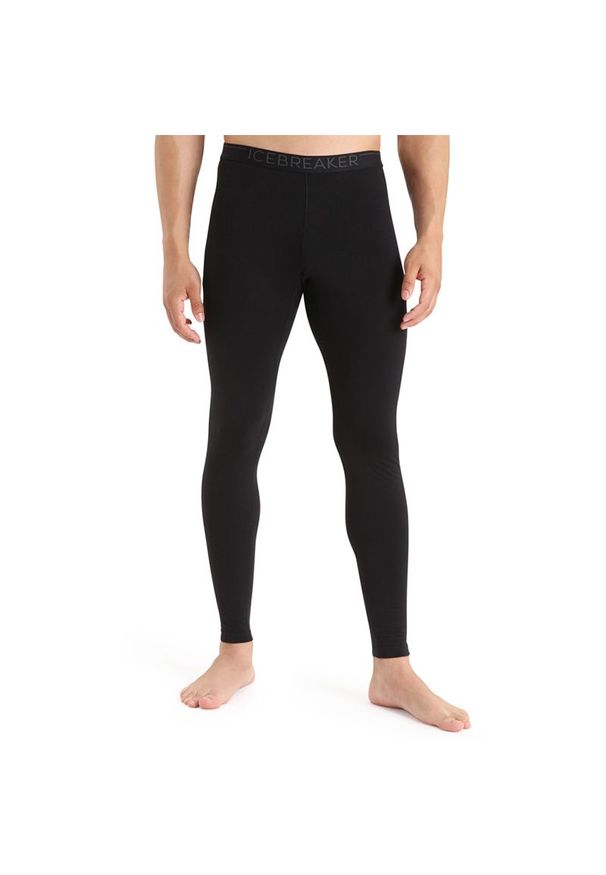 Legginsy Icebreaker Merino 200 Oasis Thermal 1043690011 - czarne. Kolor: czarny. Materiał: materiał, wełna. Sport: turystyka piesza