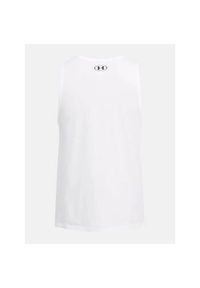 Koszulka treningowa męska Under Armour 1382883100. Kolor: biały. Długość rękawa: bez rękawów. Sport: koszykówka