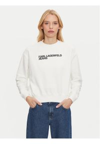 Karl Lagerfeld Jeans Bluza 246J1809 Biały Regular Fit. Kolor: biały. Materiał: bawełna #1