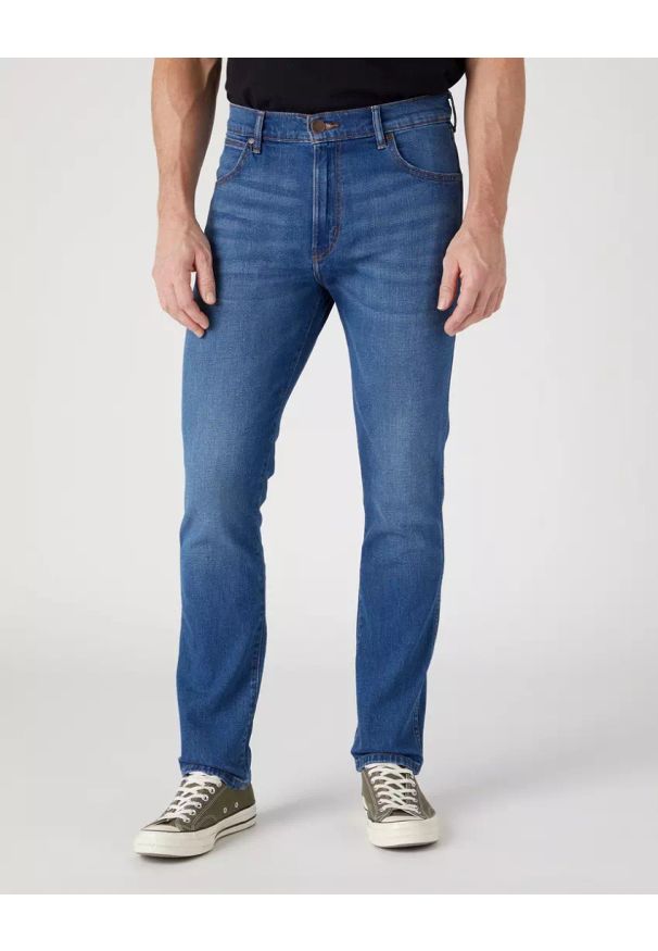 Wrangler - WRANGLER LARSTON MĘSKIE SPODNIE JEANSOWE JEANSY ARIES BLUE W18SAG42A