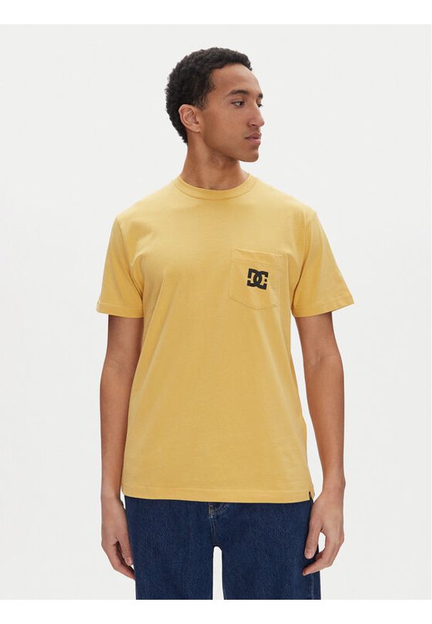 DC Shoes T-Shirt ADYZT05377 Żółty. Kolor: żółty. Materiał: bawełna