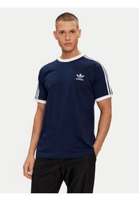 Adidas - adidas T-Shirt Adicolor Classics 3-Stripes T-Shirt IA4850 Niebieski Slim Fit. Kolor: niebieski. Materiał: bawełna
