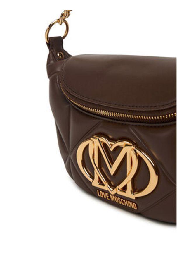 Love Moschino - LOVE MOSCHINO Nerka JC4187PP0NLC0313 Brązowy. Kolor: brązowy. Materiał: skóra