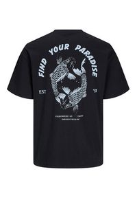 Jack & Jones - Jack&Jones T-Shirt Charge 12269384 Czarny Relaxed Fit. Kolor: czarny. Materiał: bawełna #6