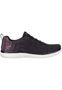 skechers - Adidasy Skechers Virtue, Kobiety. Kolor: czarny. Materiał: materiał. Sport: fitness