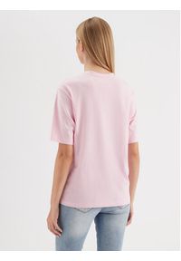 Selected Femme T-Shirt 16085609 Różowy Loose Fit. Kolor: różowy. Materiał: bawełna #5