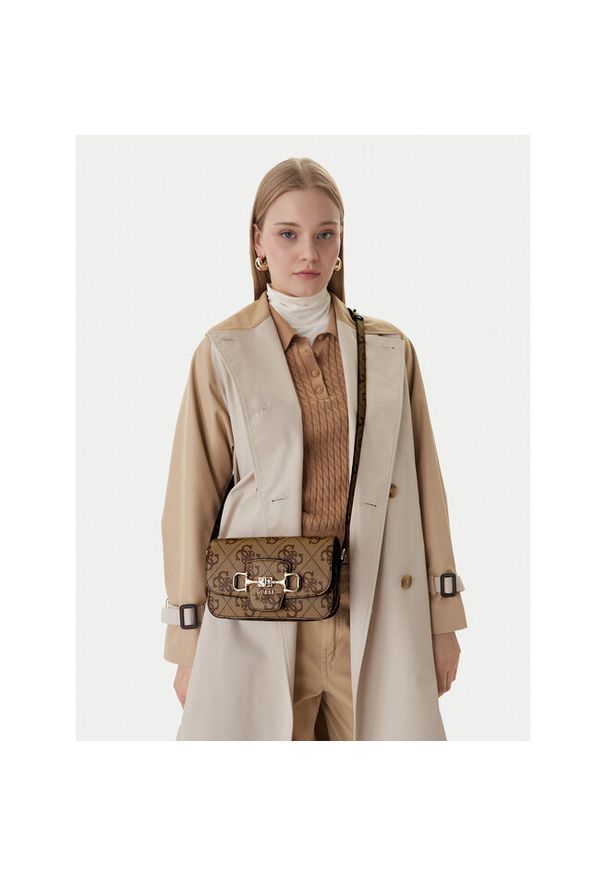 Torebka Guess. Kolor: brązowy