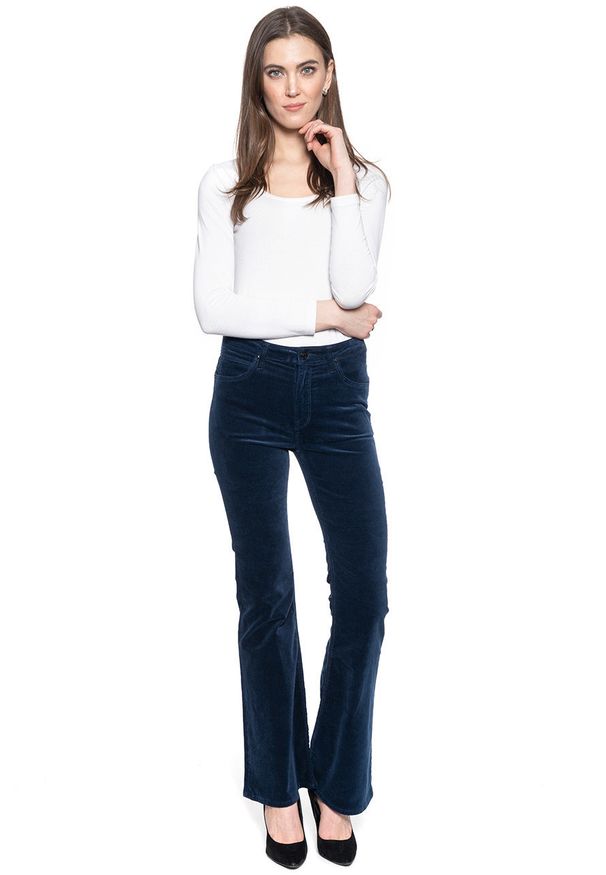Lee - SPODNIE DAMSKIE LEE BREESE MIDNIGHT VELVET L32YMI67 112107737