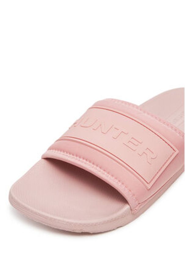 Hunter Klapki W-865993 Różowy. Kolor: różowy. Materiał: materiał