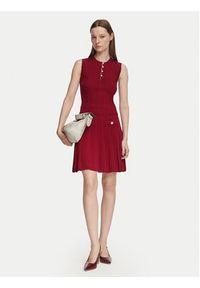 Guess Spódnica mini W6YD21 Z0971 Bordowy Regular Fit. Kolor: czerwony. Materiał: syntetyk #2