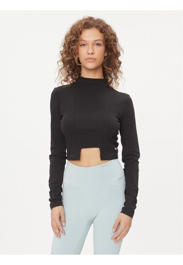 Reebok Bluzka Classics Trend HZ8115 Czarny Regular Fit. Kolor: czarny. Materiał: bawełna