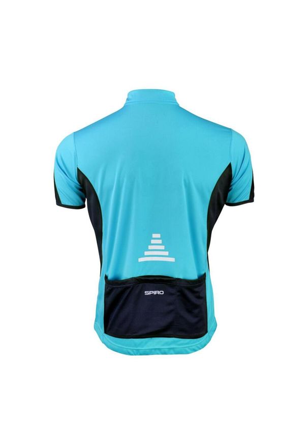 SPIRO - Męska Kurtka Bikewear Full Zip Performance Jacket. Kolor: czarny, niebieski, wielokolorowy. Materiał: poliester. Sport: turystyka piesza