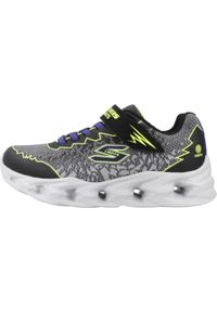 skechers - Buty do chodzenia dla dzieci Skechers Vortex 2.0 Zorento. Zapięcie: rzepy. Kolor: szary. Materiał: syntetyk, tkanina, materiał. Szerokość cholewki: normalna. Model: Skechers Sport. Sport: turystyka piesza