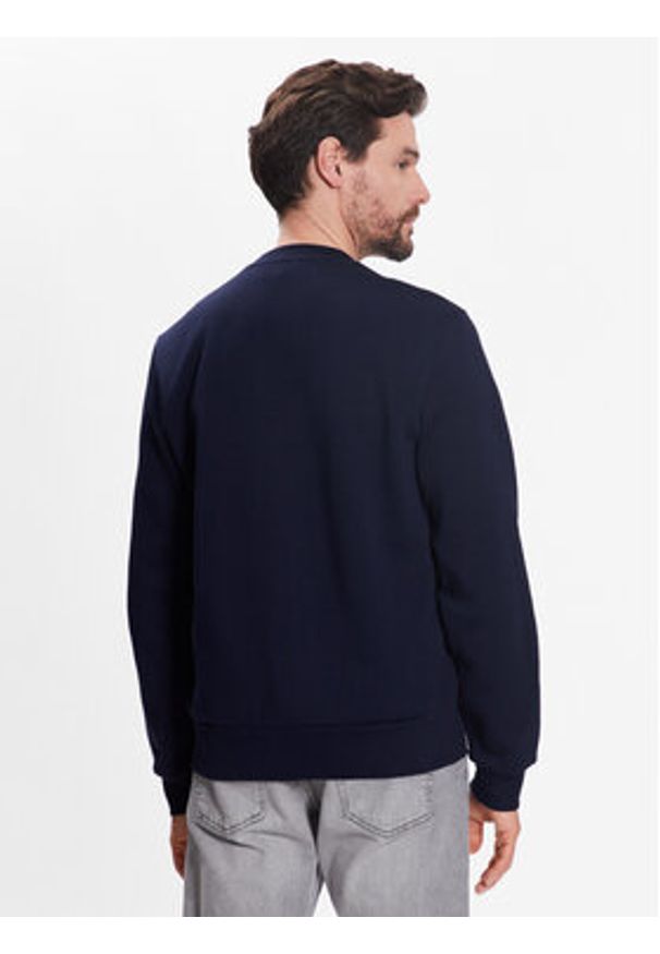 Lacoste Bluza SH9608 Granatowy Regular Fit. Kolor: niebieski. Materiał: bawełna