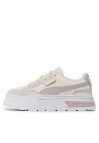 Puma Sneakersy Mayze Stack Luxe Wns 389853 01 Écru. Materiał: skóra