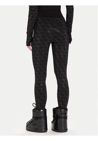 Guess Legginsy W5BB73 K7182 Czarny Slim Fit. Kolor: czarny. Materiał: syntetyk