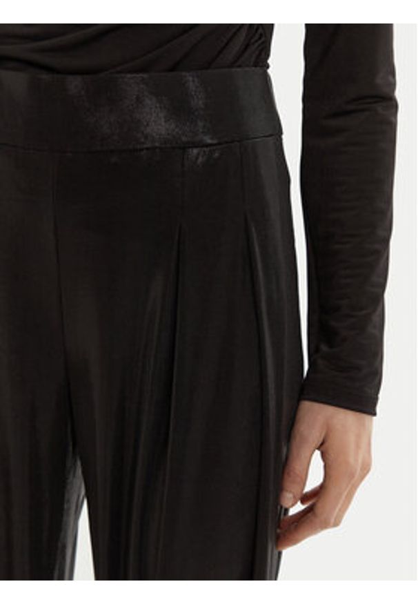 NORMA KAMALI Spodnie materiałowe ST3247LMC32001 Czarny Slim Fit. Kolor: czarny. Materiał: syntetyk