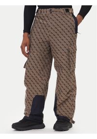 Guess Spodnie narciarskie M5BB77 WF182 Brązowy Regular Fit. Kolor: brązowy. Materiał: syntetyk. Sport: narciarstwo
